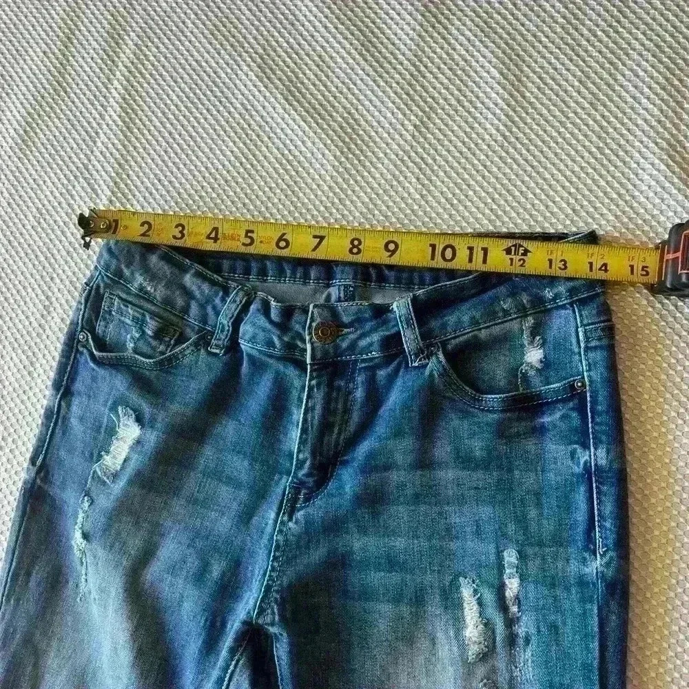 ✨Distressed blue jeans stretch - Picture 2 of 6